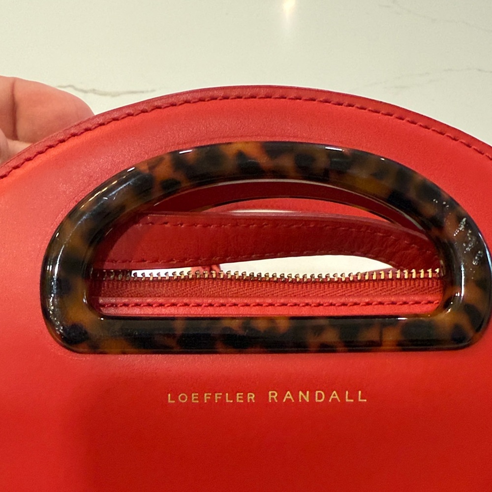 Loeffler Randall Red Mini Bag with Structured Design - Picture 5 of 9